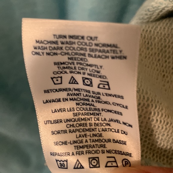 Lands End green heathered scoop-neck 3/4 sleeve sweatshirt sz 3x (24W-26W) - Picture 9 of 9